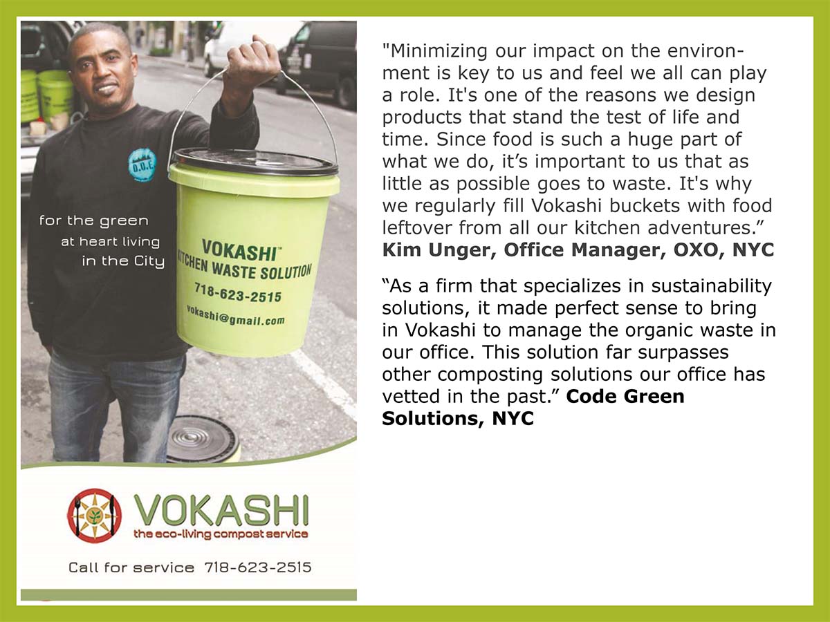 OXO Uses Vokashi Buckets for Minimizing Kitchen Waste Impact OXO Uses Vokashi Buckets for Minimizing Kitchen Waste Impact