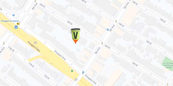 Compost Pickup at 162 16th Street, Brooklyn, NY 11215 Map