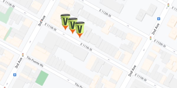 Compost Pickup on E. 111th St. Btw. 2nd & 3rd Aves. Composters, Manhattan, NY 10029 Map