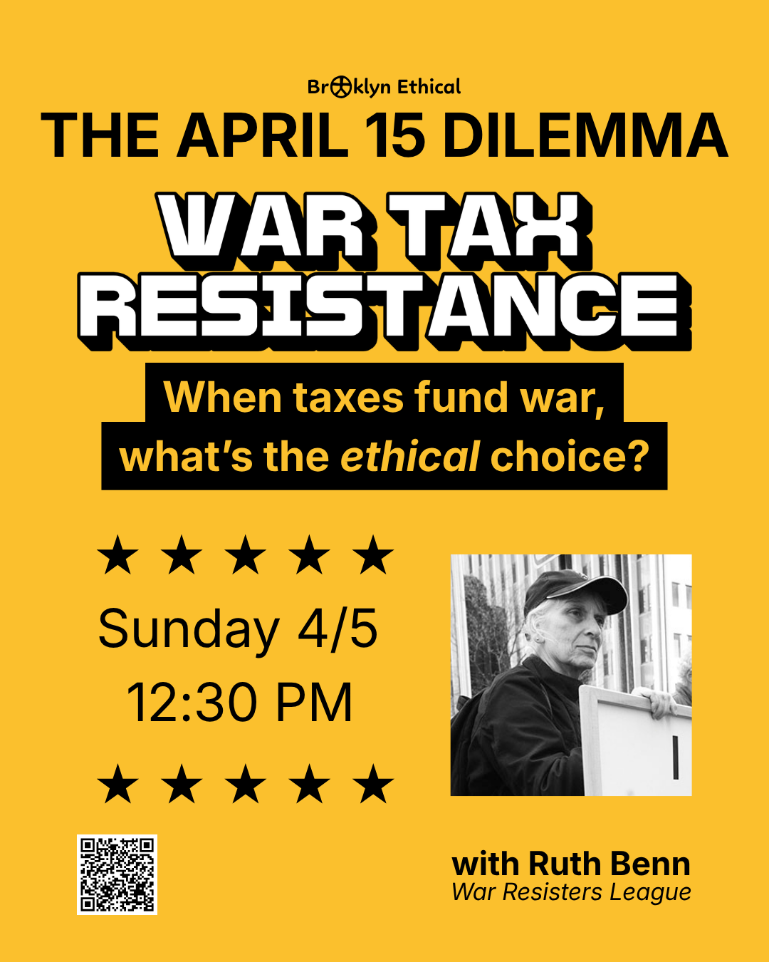 The April 15 Dilema War Tax Resistance